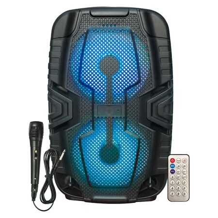 Ampd Thump Ultra LED Dual Bluetooth Speaker with Mic and Remote, Black AA-JAMSPEAK-THUMP-BLK